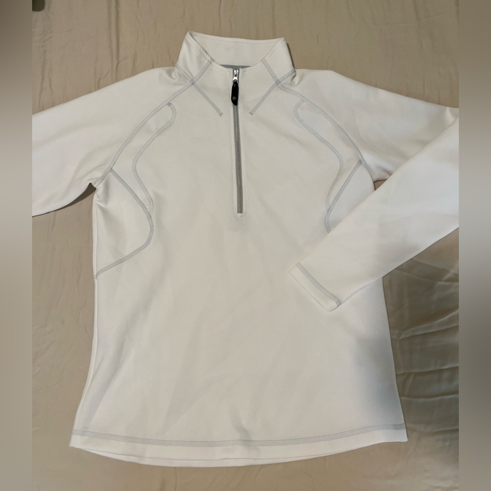 White Sunice quarter zip